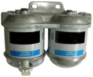 Filtre à carburant double entrée-sortie 1/2" UNF x 20 — réf. FI522CDUNF12
