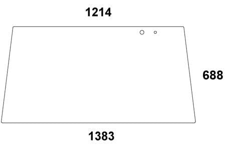 Vitre arrière · réf. 186813050200N