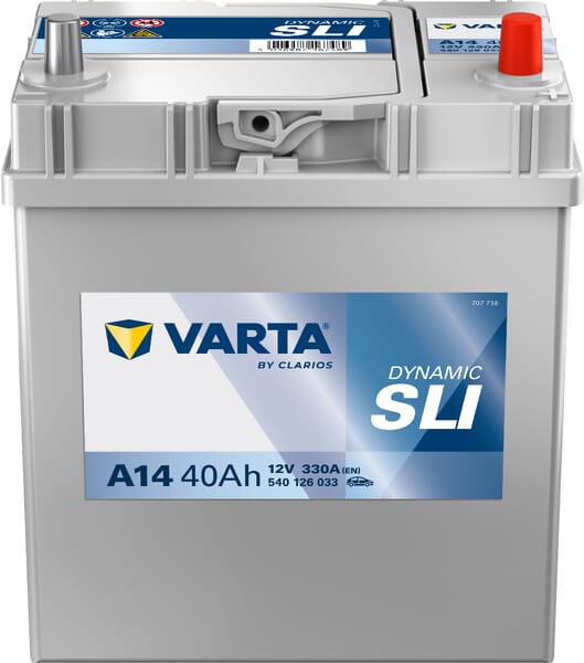 Batterie 12 V 40 Ah 330 A A14 VARTA Dynamic SLI — réf. 540126033