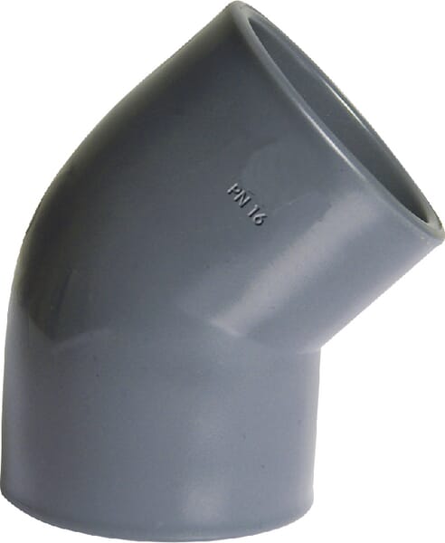 Coude 45° en PVC 32x32mm — réf. 7032645GP