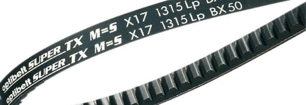 Klínové řemeny - rovné hrany + ozubení - Profil BX/X17