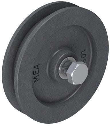 Roues pleines de portail, fonte, 75 mm, libre — réf. TB11330426