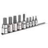 E034802 set with 9 screw inserts, 6-point on support rails 1/4" +3/8"
