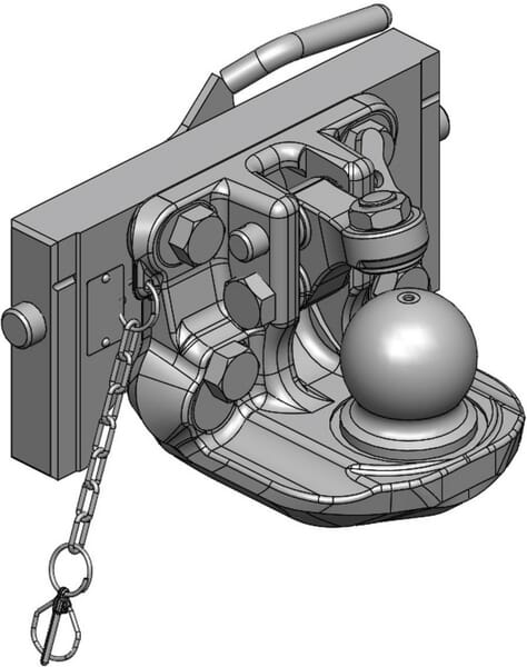 Accoupl. à boule K80 320 mm vue 2