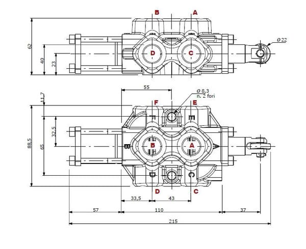 DFC100/6B valve 6v.,ctrl cames vue 3
