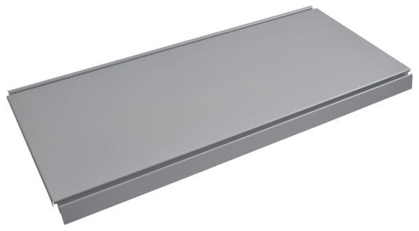 Policové dno 30x125 cm, šedý hliník