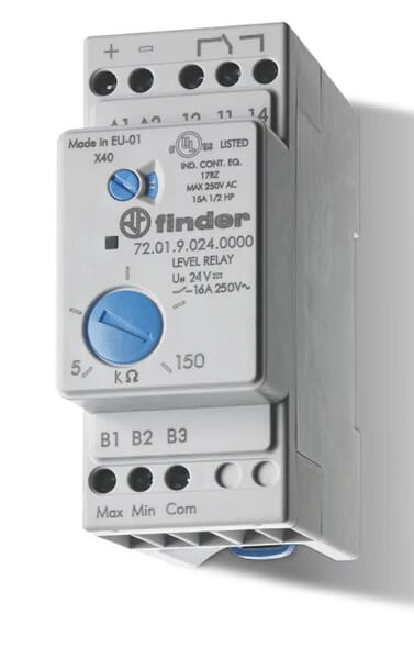 Relais de contrôle de niveau 1W 16A 24V AC · réf. 720190240000
