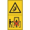 Safety signs, Crushing hazard
