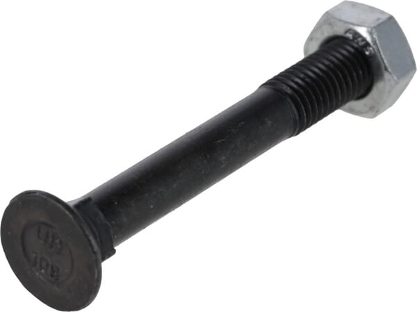 Boulon de charrue carré M10x80 + ecrou + ecrou vue 4