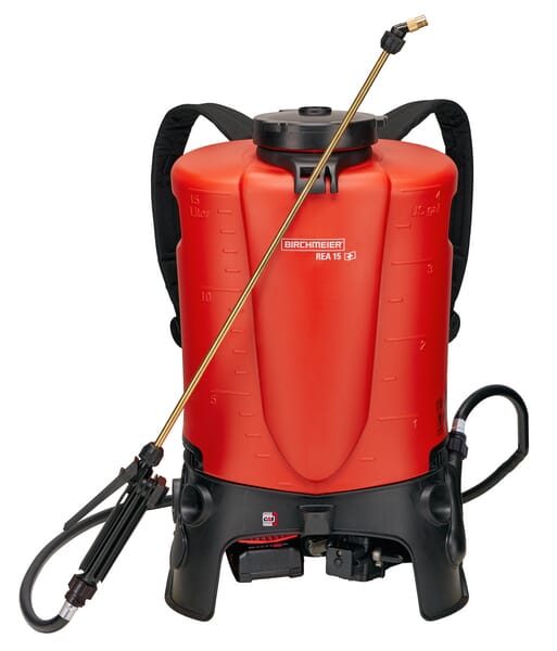 Pulvérisateur à dos (15 litres) avec batterie, avec chargeur EU REA 15 AC1, · réf. 12070701