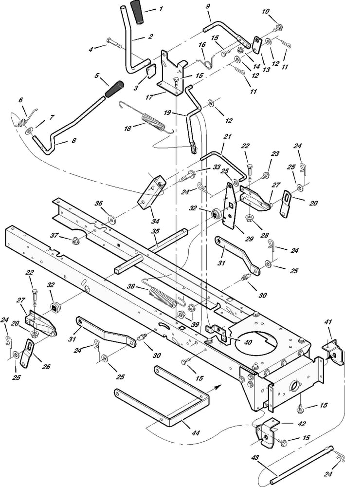 Řezný nástroj - zvedací souprava pro Murray typ 40503X88A
