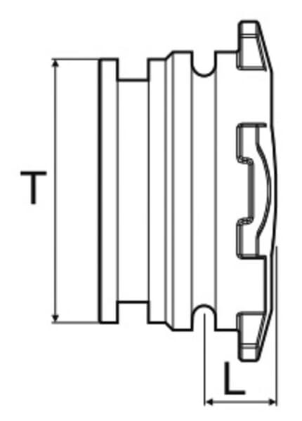 Cheville T7 59 mm vue 2
