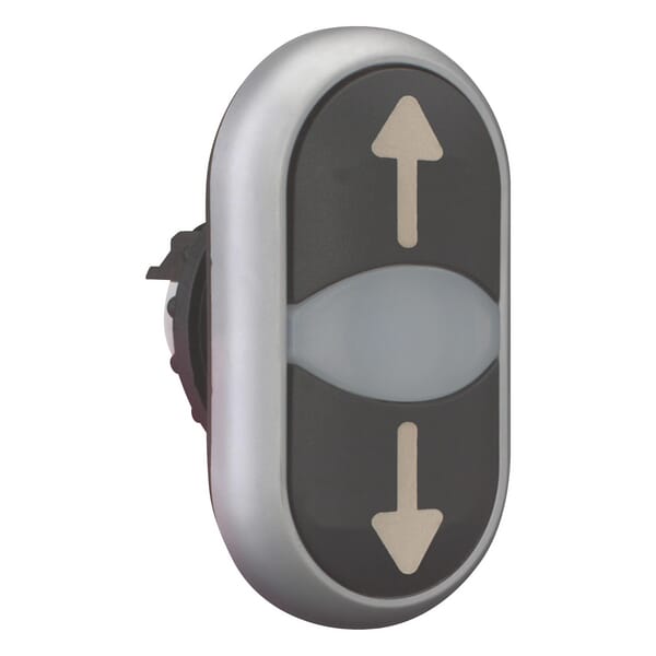 Boutton poussoir double voyant lumineux vue 2