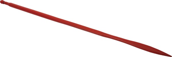 Dent de chargeur, droite, section carrée 36x1400mm, pointe aplatie avec écrou M22x1,5mm, rouge, SHW · réf. FT5