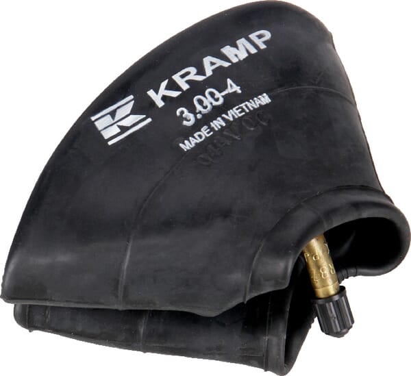 Chambre à air pour jante Ø 4", 3.00-4 / 4.00-4, valve coudée 90° TR87, Kramp — réf. 3004TR87