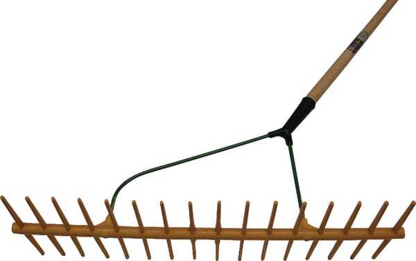 Râteau à foin poly incliné 16 dents + manche · réf. 656022