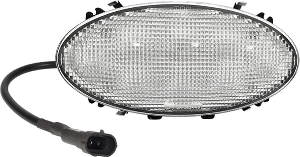 Projecteur de travail LED, 30 W, 4250 lm, ovale, 12-24 V, 171 x 81 x 80 mm, faisceau large, connecteur 9006, compatible avec John Deere — réf. LA10561