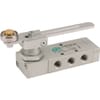 5/2-way roller lever valve