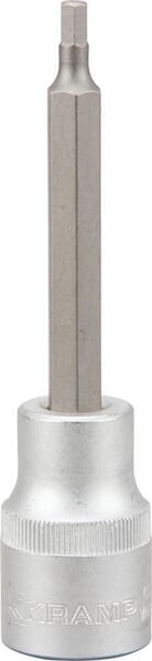Douille de tournevis longue 1/2" Hex 4 mm — réf. 18060135104KR