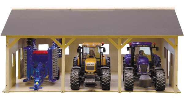 Hangar en bois pour 3 tracteurs — réf. 610340