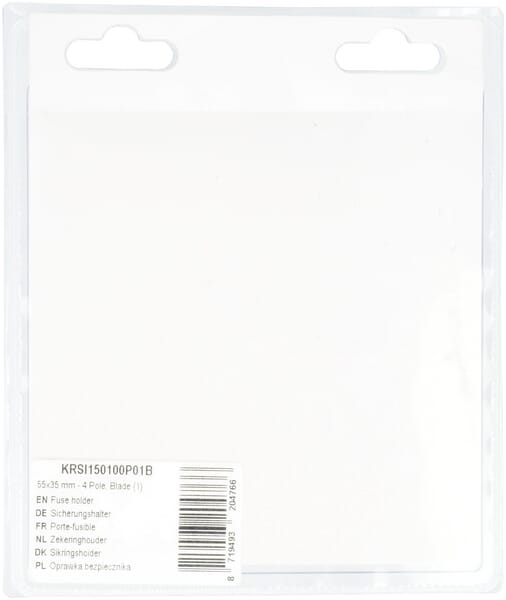 Porte-fusible 55x35 mm - 4 pôles, lame (1) vue 2