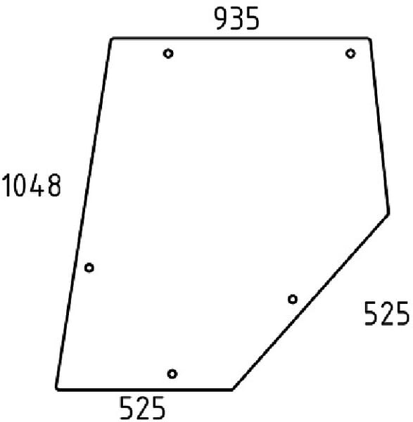 Vitre de porte, partie sup. · réf. 3616836M2N