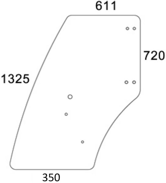 Vitre de porte · réf. F329810030150N