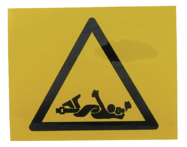 Autocollant d'avertissement cardan · réf. WB000004