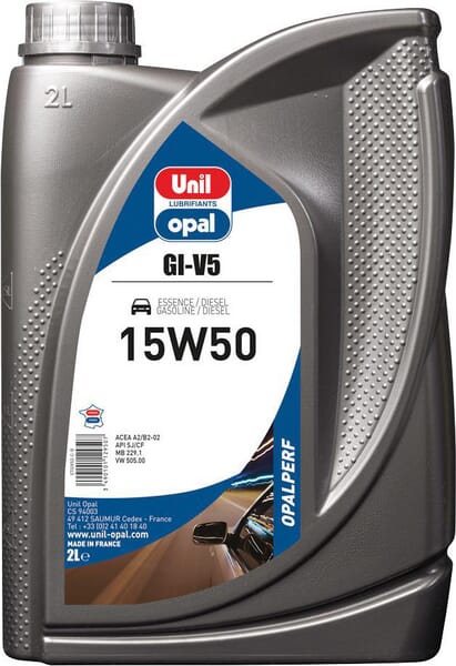 Huile GI-V5 - 15W50 - 2l · réf. SP112950UO