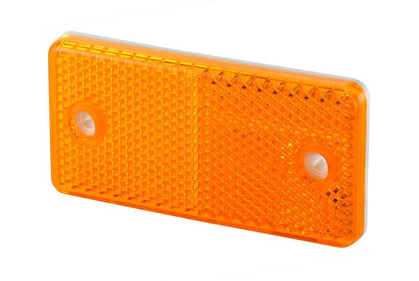 Catadioptre rectangle orange 94x44mm à visser — réf. 8RA003326077