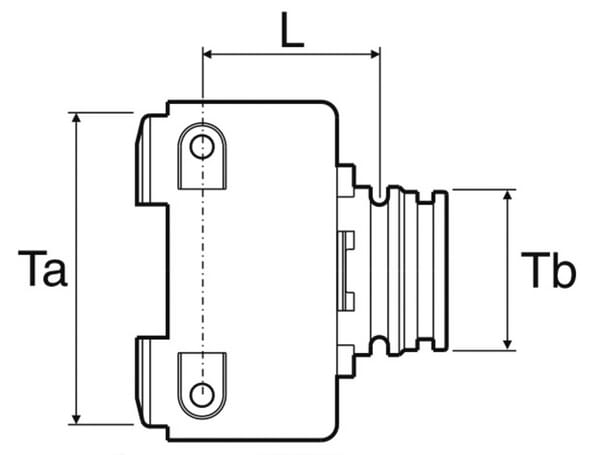 Réducteur filet mâle - femelle T6/T7 vue 2