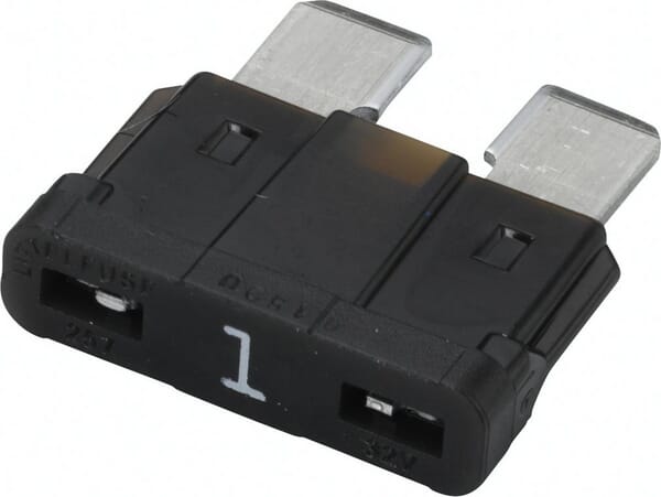 Fusible lame standard 32V 1A longueur 18,6mm noir pack 50x Hella · réf. 8JS711683011