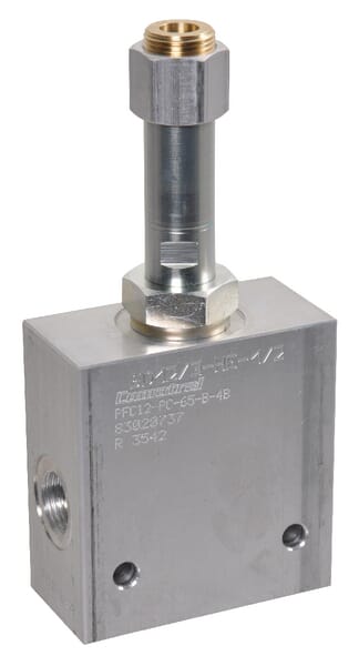 Průt.regul.ventil 3 W, NC 1/2"