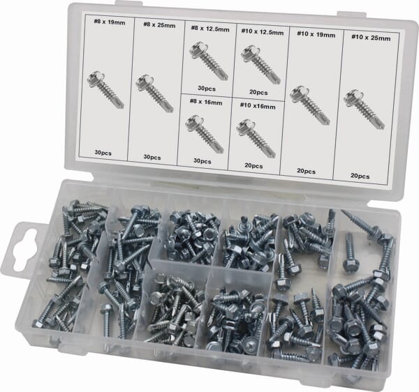 Assortiment de 200 vis autotaraudeuses — réf. 75901STI