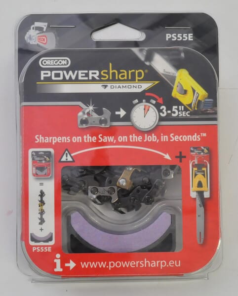 Chaîne de tronçonneuse 3/8" 1,3mm 55 DL demi-ciseau Powersharp Boite Oregon · réf. PS55E