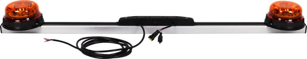 Barre de toit 136 cm avec 2 balises LED PEGASUS — réf. 2090L2B136