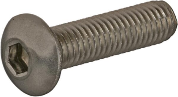 Vis tête bombée 6 pans creux M5x20 inox A2 — réf. ISO7380520RVSP050