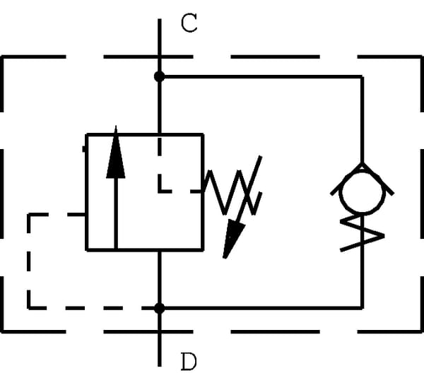 Clapet de régulation de pression en acier vue 3