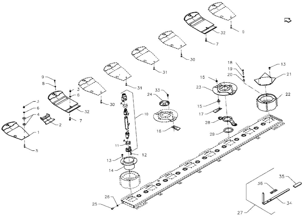 New Idea 5209 Discbine Parts Diagram   Tr Kfdm Fig 2832fs15 26 Ev 