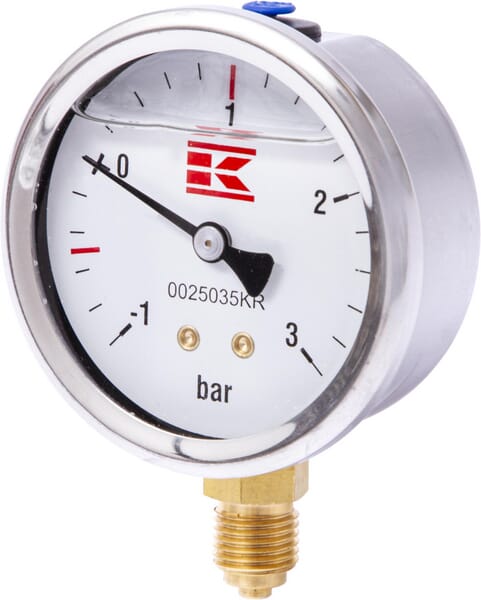 Manomètre 1/4" 63 mm glycérine — réf. 0025035KR