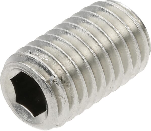 Vis sans tête six pans creux bout cuvette M12x20 inox-A2 — réf. 9161220RVSP025