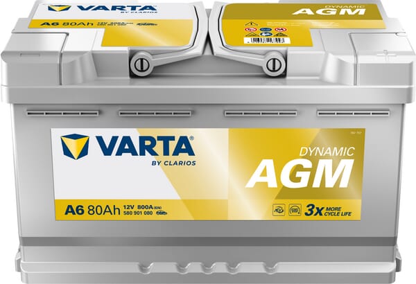 Startbatteri Varta 12V 80Ah 800A - Bilbatterier och Fordonsbatterier - 580901080 - 1