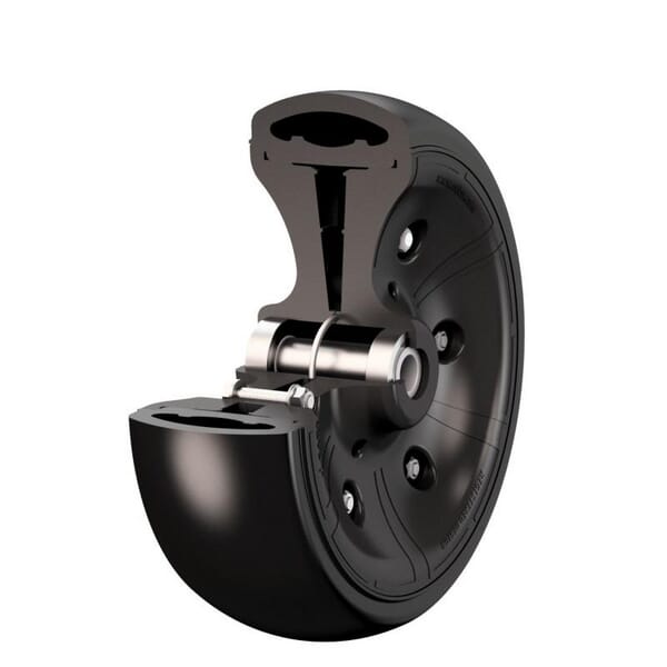 Roue semi-pneumatique · réf. SPW300100R