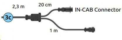 Câble de connecteur de cabine Monitor-IN 3,3 m · réf. 4679002210