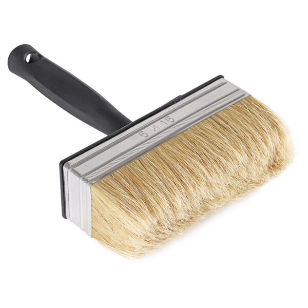 Grande brosse à usage unique, poils de porc blancs 5X15cm · réf. CP2323455