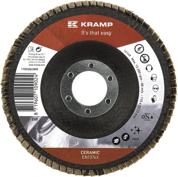 Disque lam. céramiq 115mm K60 — réf. 115CEK60KR