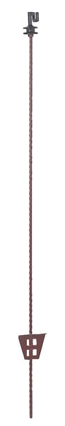 Poteau ovale en acier 107 cm avec isolateur supérieur 10 pcs · réf. 441458P010