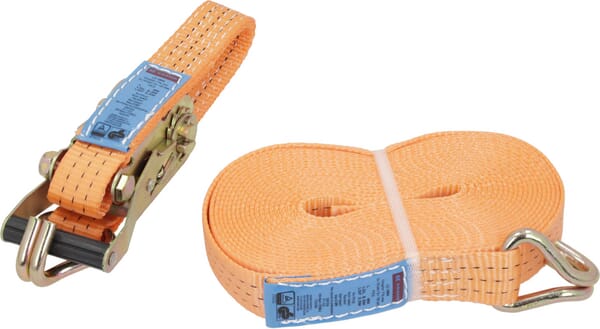 Upínací popruh typ 35A, 15 kN, s ráčnou a hákem, 9 m