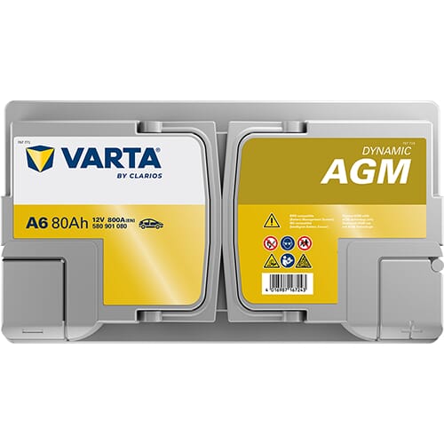 Startbatteri Varta 12V 80Ah 800A - Bilbatterier och Fordonsbatterier - 580901080 - 3