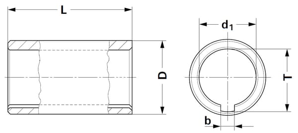 Alésage rond L100 Ø 35 avec clé 10 mm vue 4
